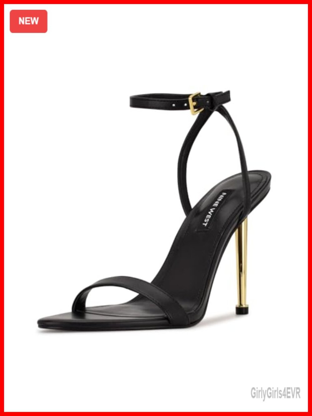 Nine West Reina Heeled Sandal with Buckle Closure